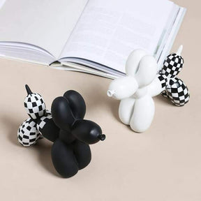 Checkered Balloon Animal Dogs