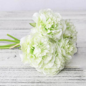 5-Piece Silk Faux Peonies Artificial Flowers