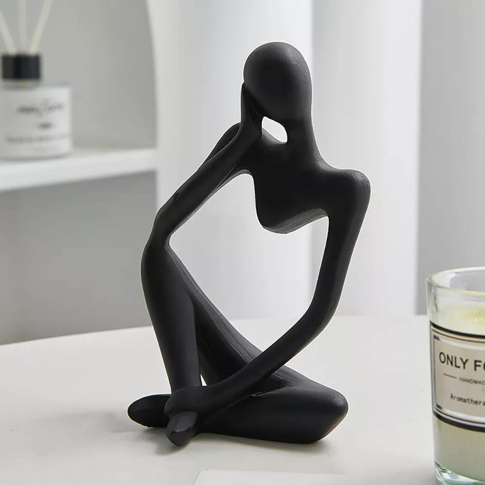 Abstract Thinker Figurine Sculpture