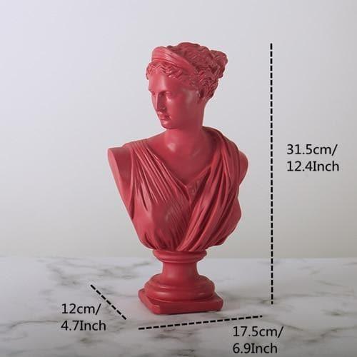 Classic Greek Bust Statuette