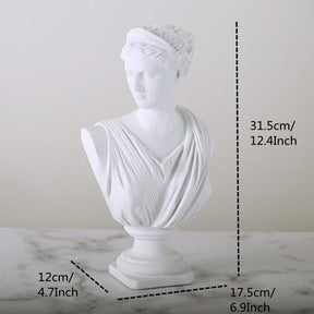 Classic Greek Bust Statuette