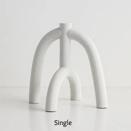 Scandi Curves Taper Candle Holders