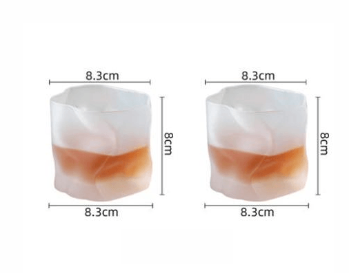 Distort Texture Whisky Glass 2-Piece Set