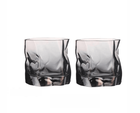 Distort Texture Whisky Glass 2-Piece Set