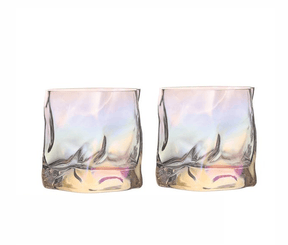 Distort Texture Whisky Glass 2-Piece Set