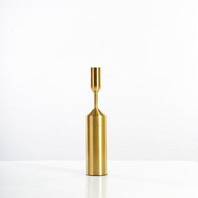 Gold Pillar Candle Holders