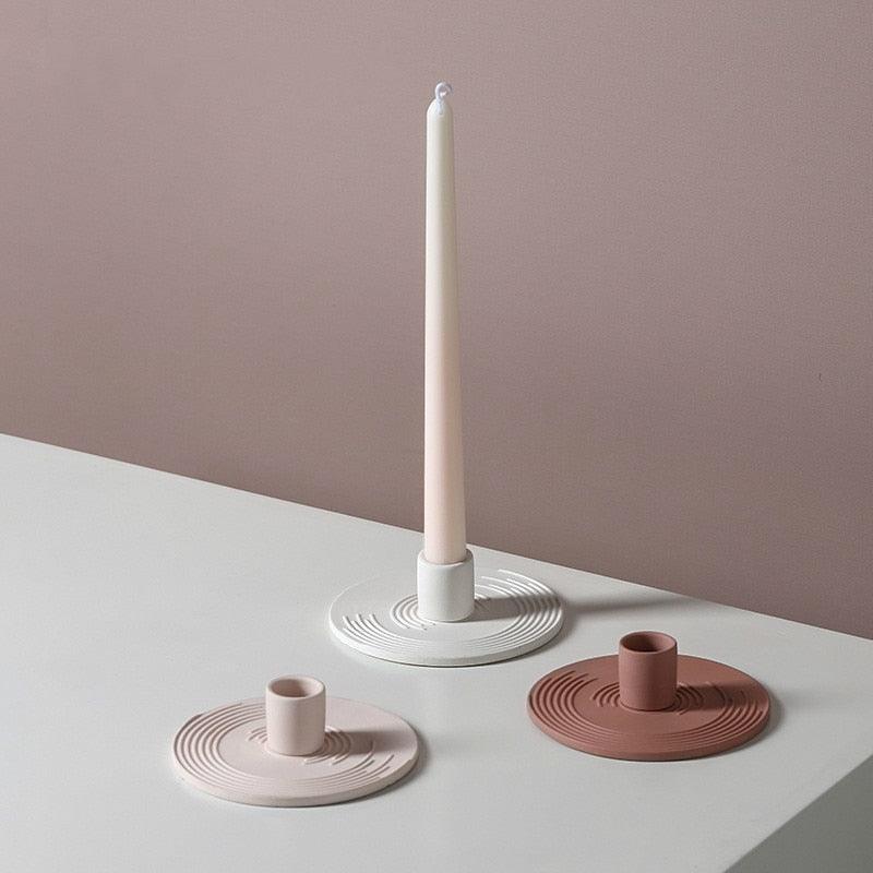 Pin Point Ceramic Candle Holders