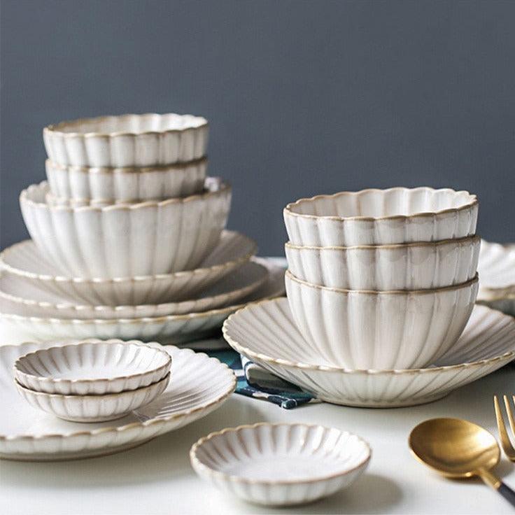 Esme Scalloped Dinnerware + Serveware