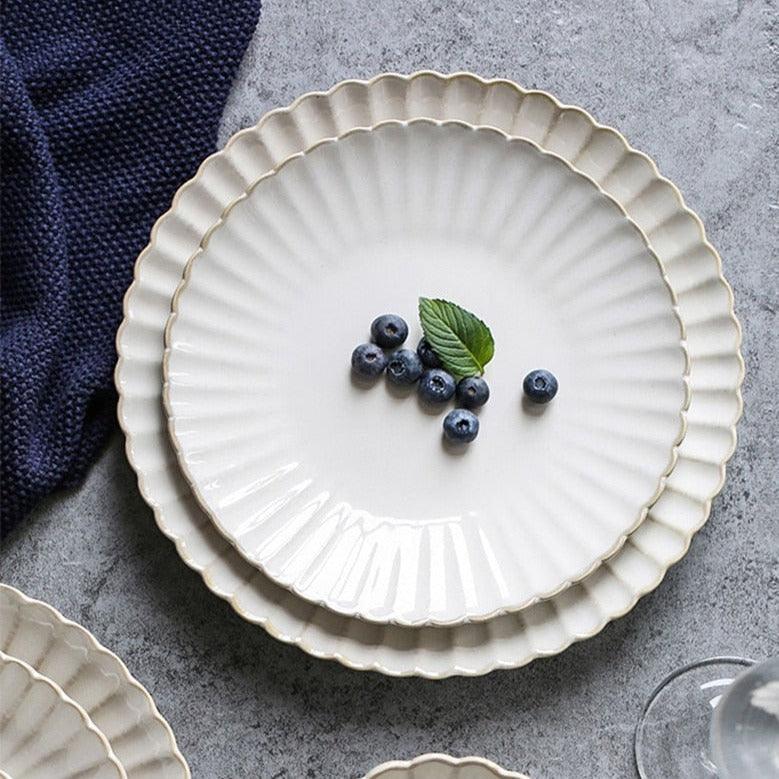 Esme Scalloped Dinnerware + Serveware